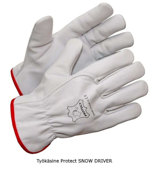 Talvikäsine pukinnahkaa fleecevuori